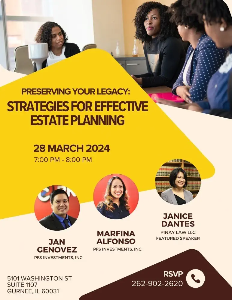 Preserving your legacy event flyer